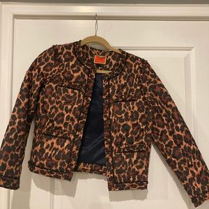 Jcrew quilted cropped jacket